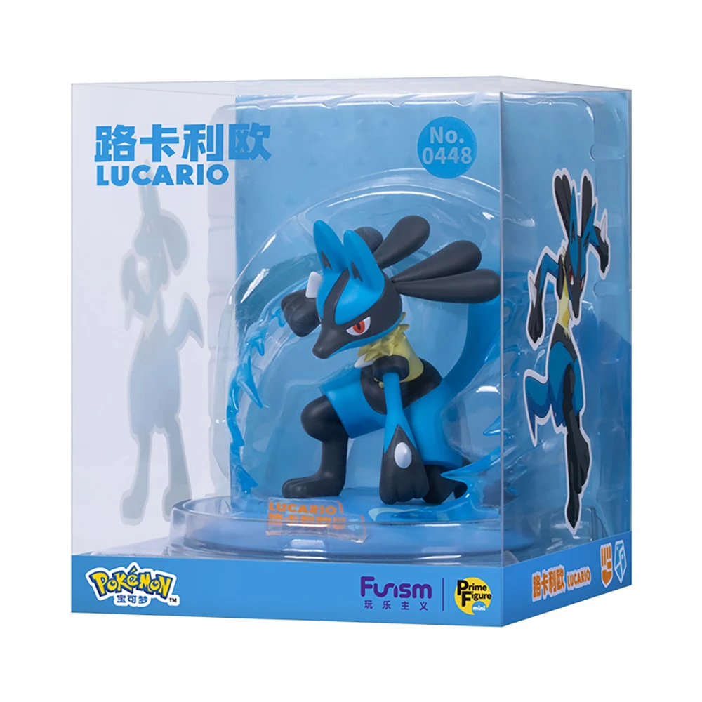 Original Funism Pokemon Lucario Greninja Desktop Decoration Figures Phone Holder Model Toys for Fans Boys Pokemon Model