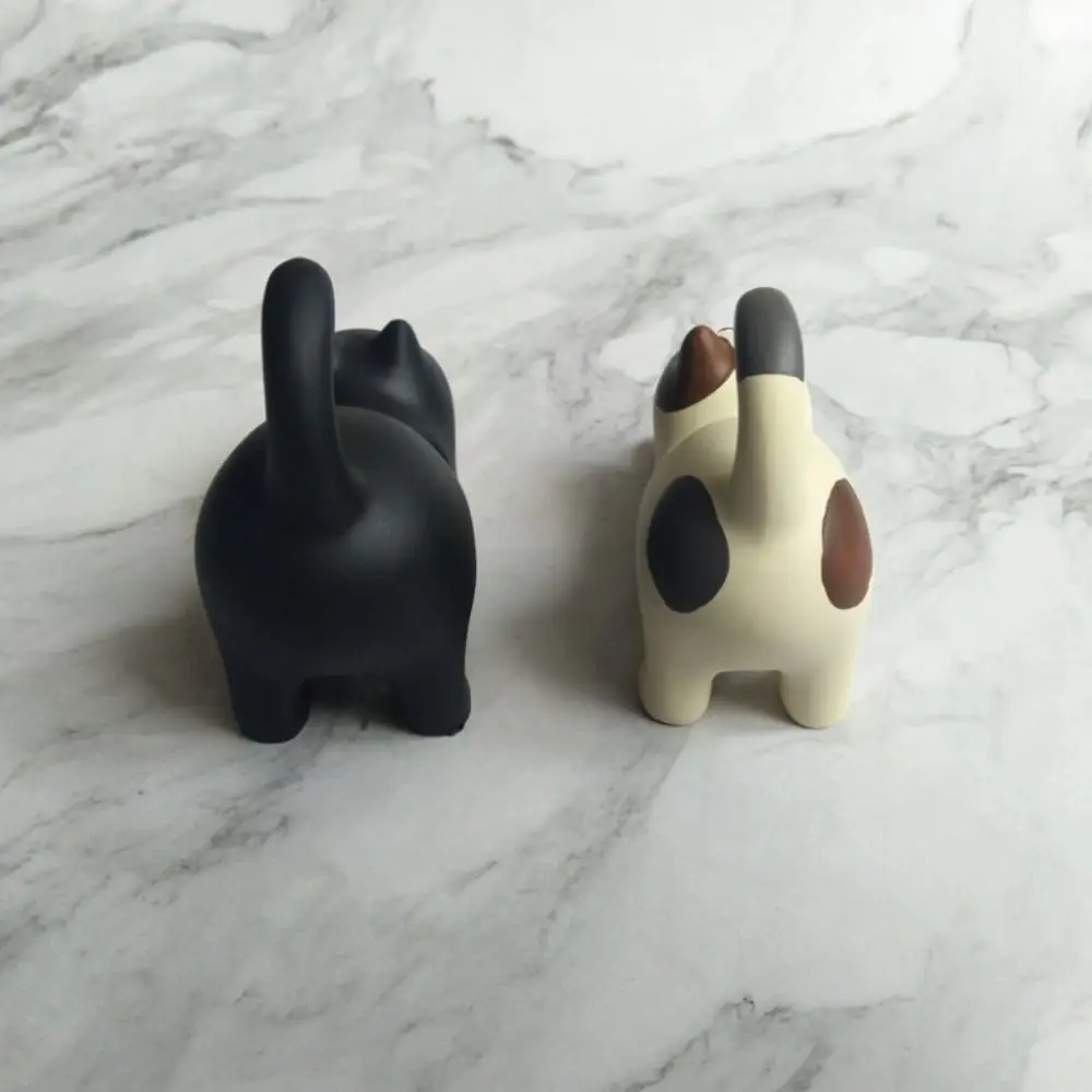 

Cat Model Cat Phone Holder Resin Doll Support Mobile Phone Stand Stretch Oneself Desk Decor Cell Phone Bracket Small Gifts