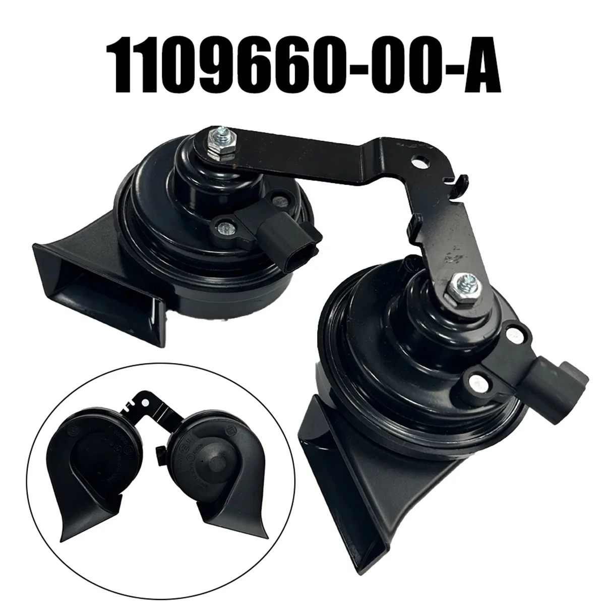 Super Loud Snail Horn Double Whistle Speaker for Model 3 1109660-00-A_BSH