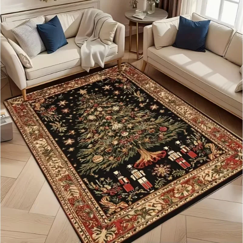 1 قطعة حصيرة منطقة منزل السكر الوردي للعطلات مناسبة لغرفة المعيشة وغرفة النوم والمطبخ هدية الكريسماس سجادة غرفة زينة عيد الميلاد #2