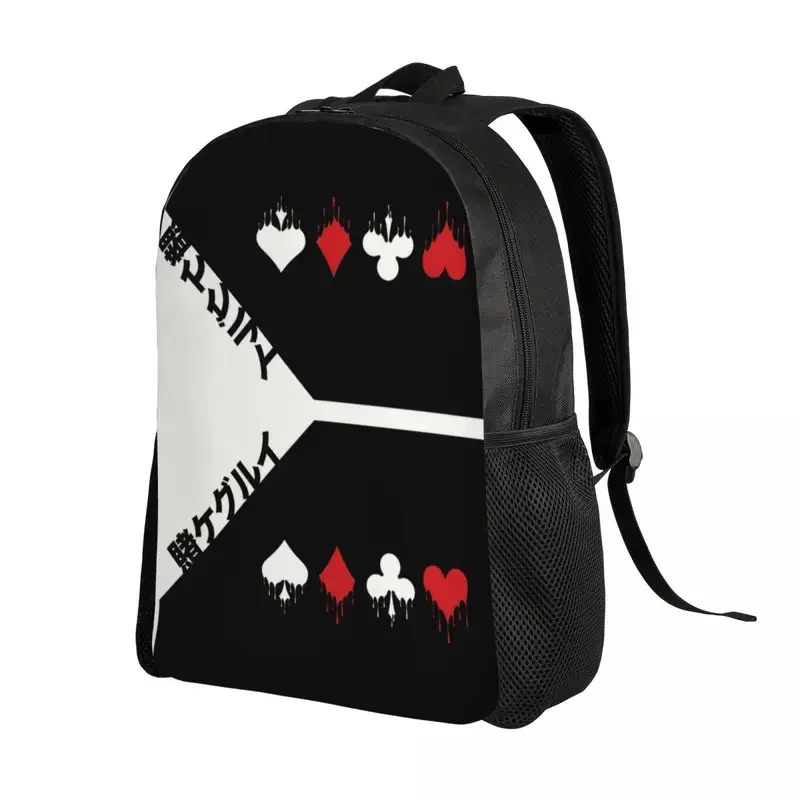 Kakegurui Anime Manga Backpack for Women Men College School Student Bookbag Fits 15 Inch Laptop Poker Card Game Bags