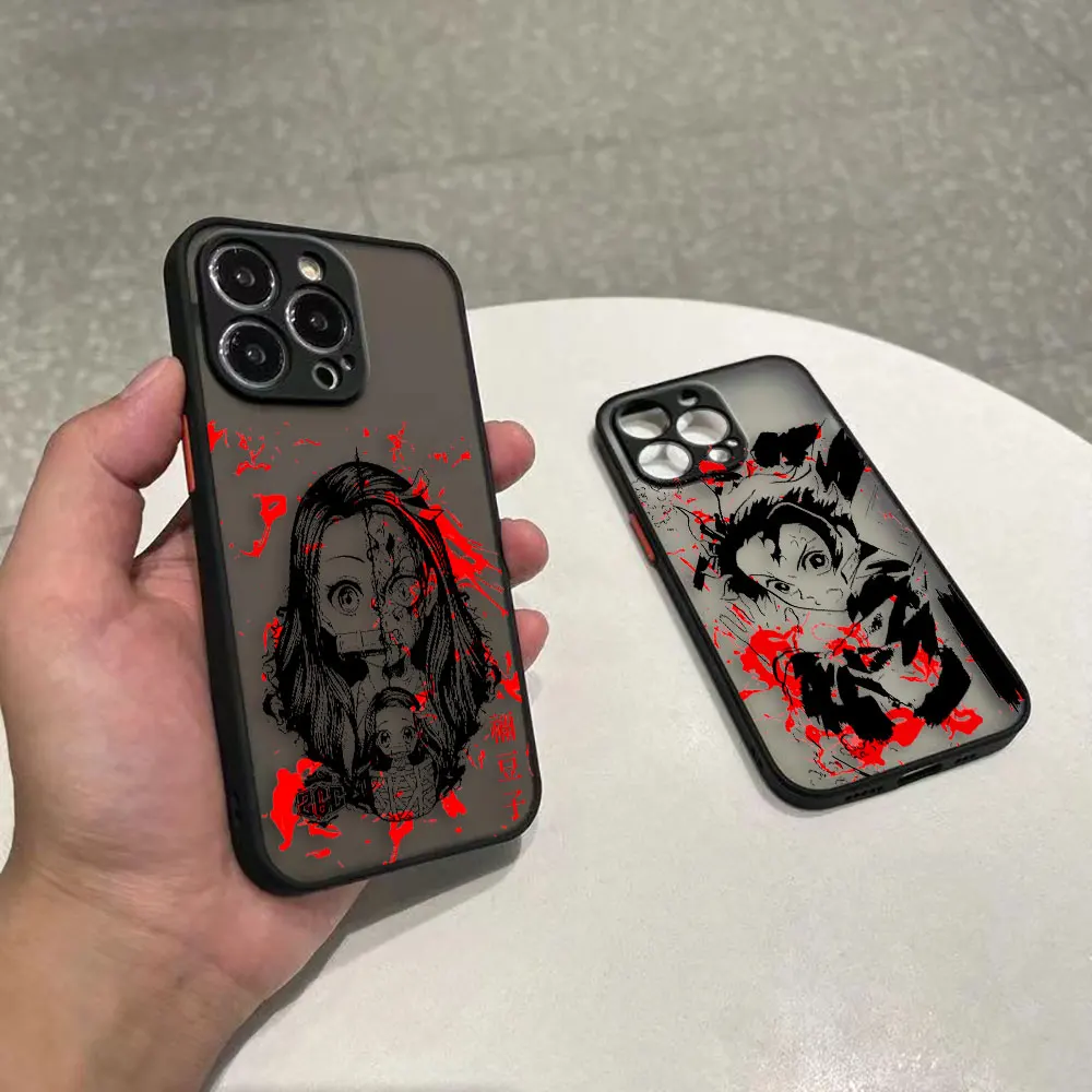 D-Demon S-Slayer Kimetsu Nezuko Cover Matte Case For OPPO RENO 2F 2Z 3 4 4F 5 5F 6 7 7Z 8 8T Find X5 LITE RPO Frpsted Case Funda