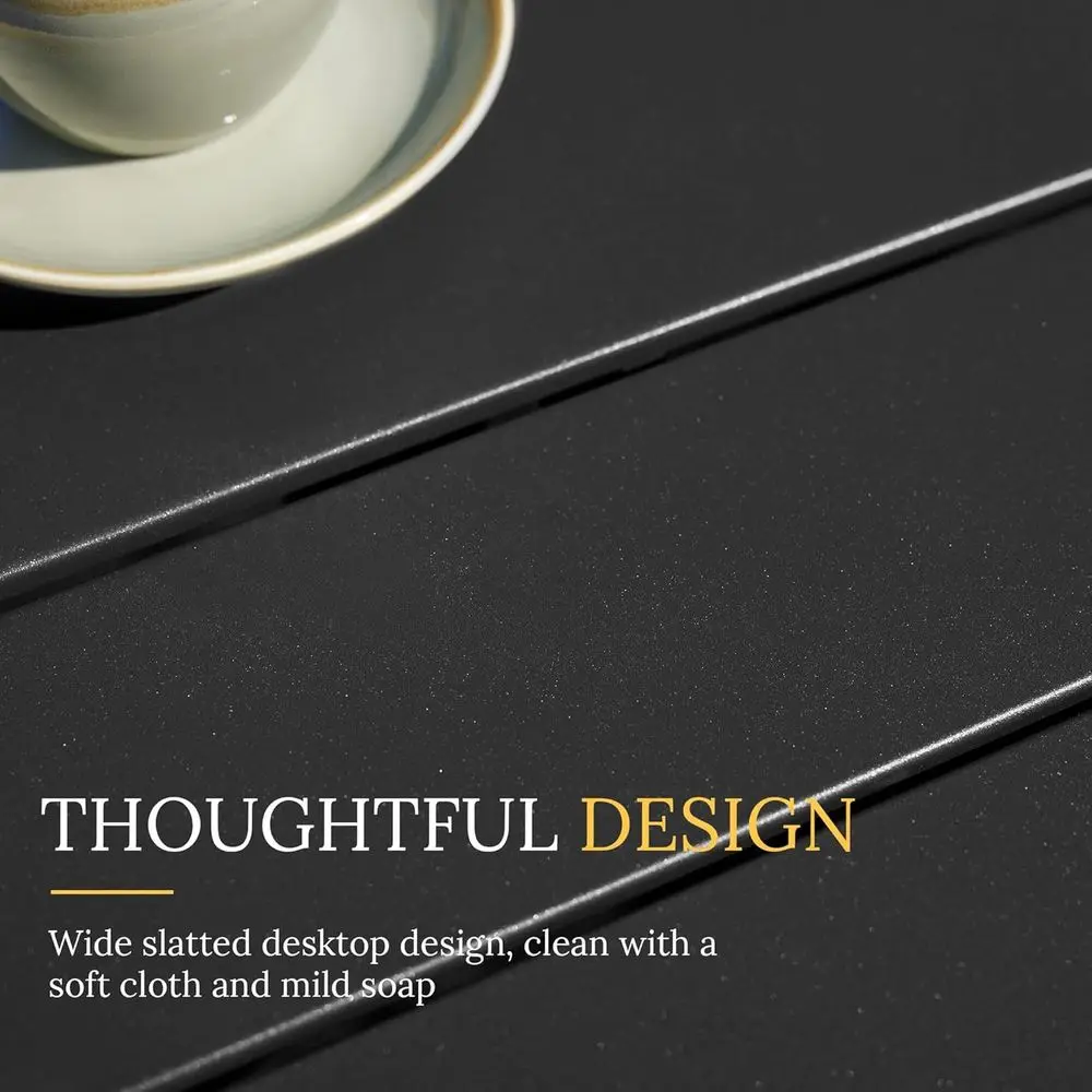 2-Piece Outdoor Wicker Swivel Bar Stools with 35.5 Black Metal Round Patio Table Set