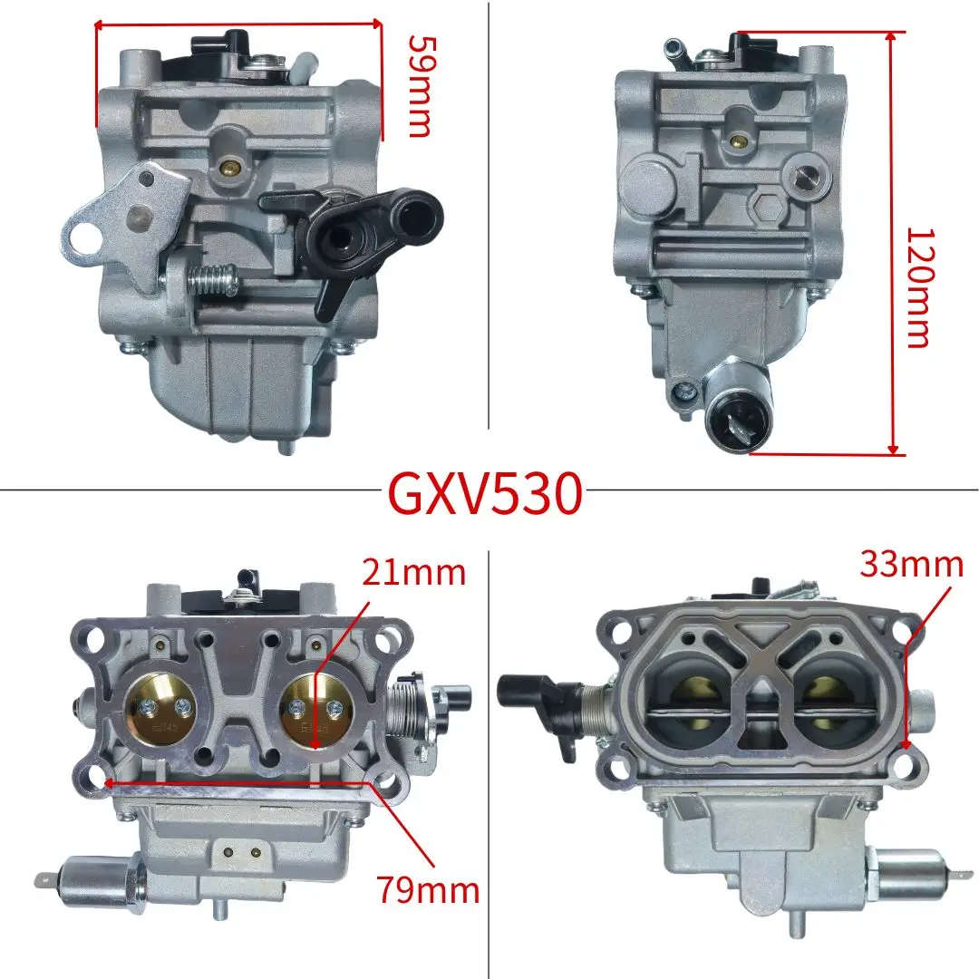 GXV530 Lawn Mower Carburetor For Honda 16100-Z0A-815 BW02B GCV520 GCV530 GXV530R GXV530U Motors Engine Carb view 2