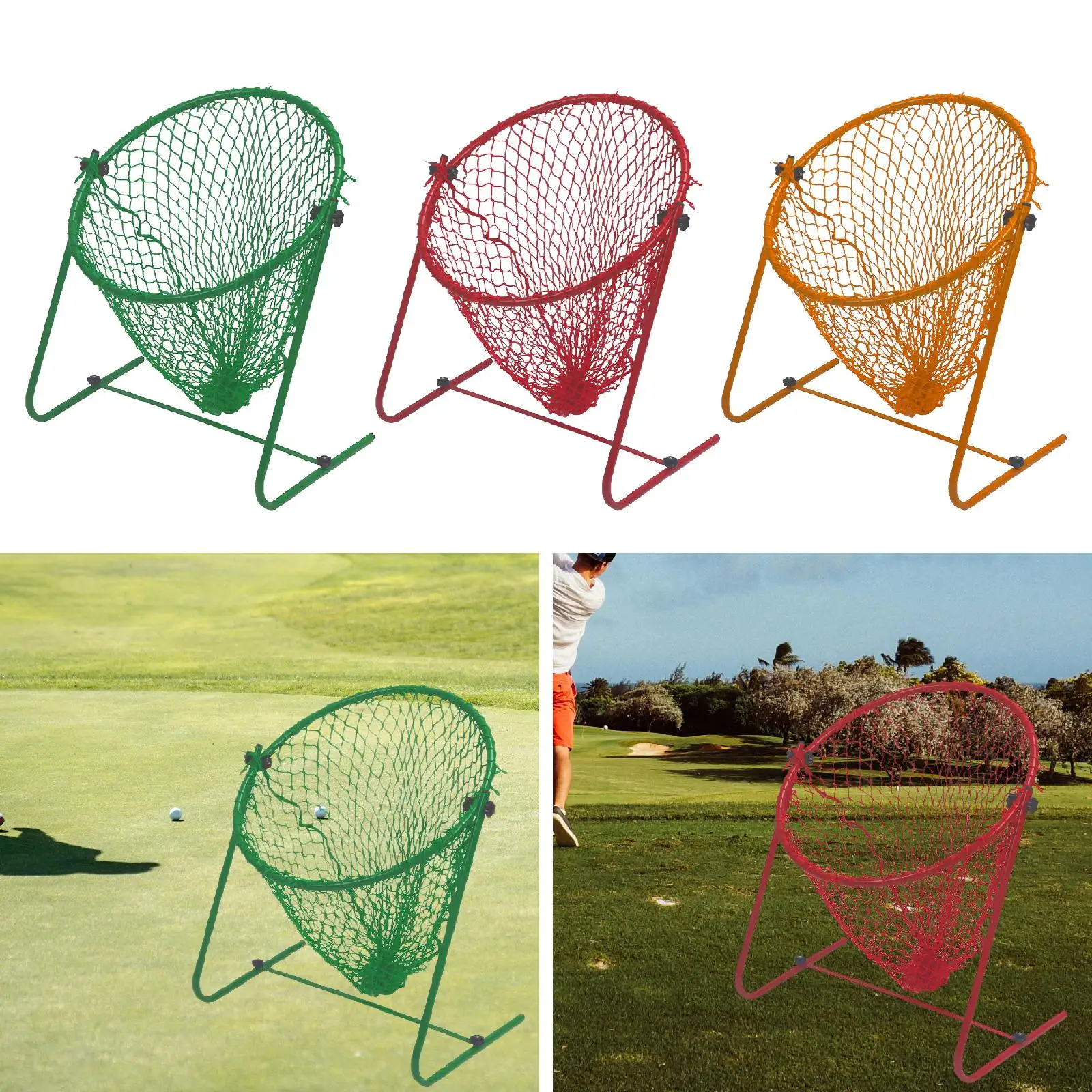 Golf Chipping Practice Net Target Accessories Indoor Outdoor Training Equipment