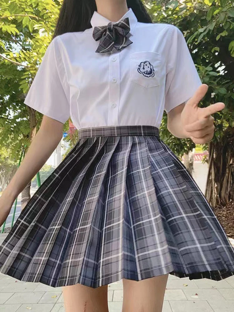 

2025 Plaid Women Pleated Skirt Bow Knot Summer High Waist Preppy Girls Dance Mini Skirt Cute A Line Harajuku Sexy Japan Faldas