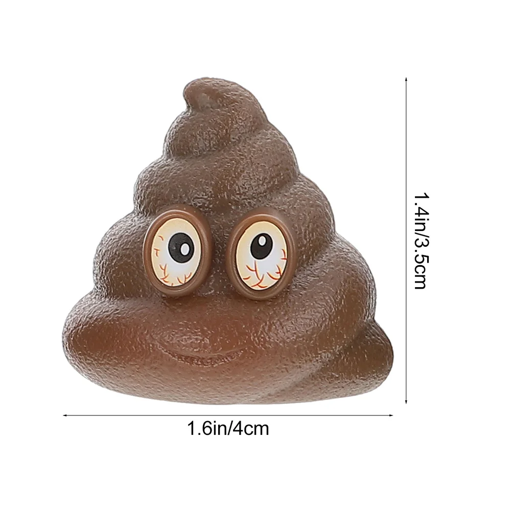 20 Pcs Poop Toys Scene Decor Prank Tricky Fake Vending Machine Kids Pvc Playthings Party Bathroom