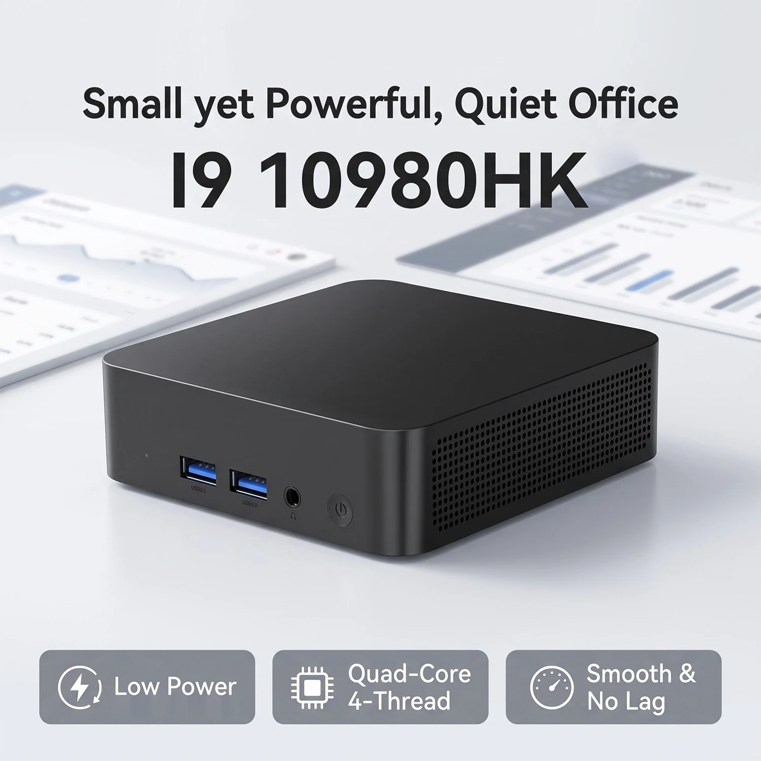 인텔 코어 I9-10980HK 미니 PC 16GB 32GB RAM 512GB 1/2TB SSD 블루투스 5.0 WiFi6 1000M 이더넷 윈도우 11 게이밍 오피스 PC