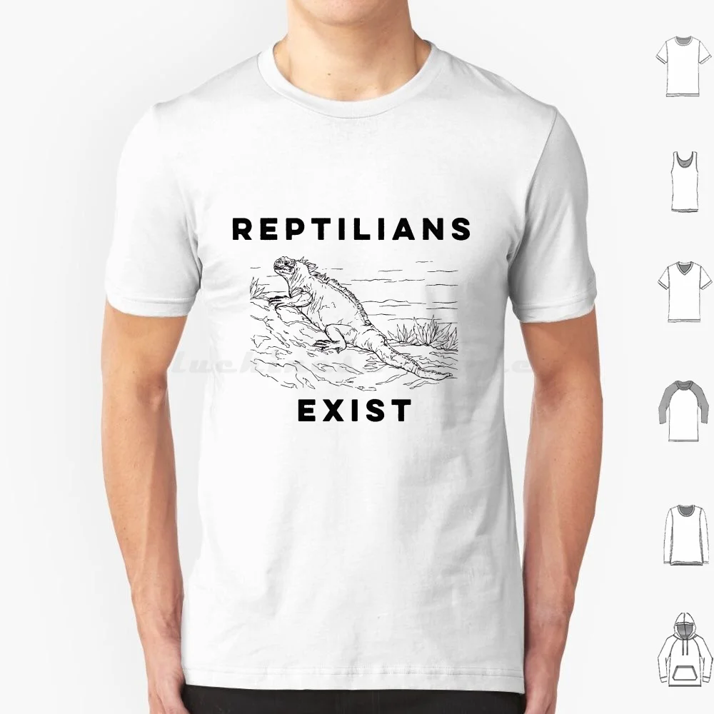 Reptilians Exist T Shirt 6xl Cotton Cool Tee Reptilians Exist Reptilians Reptilians Are Real