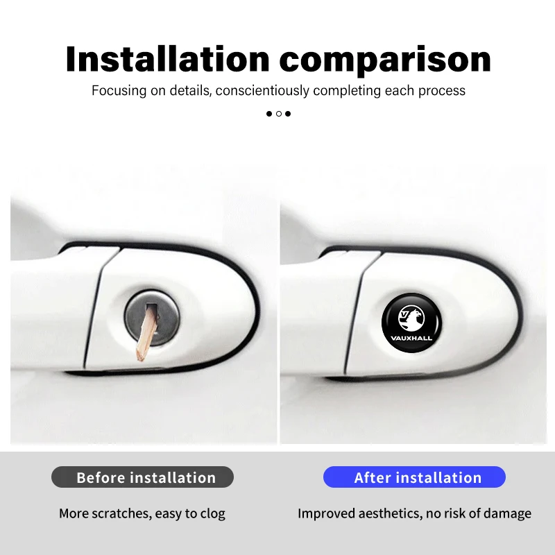 For Opel 14mm Car Key Emblem Auto Control Keychain Sticker Decoration Accessories Corsa D Astra G H J K F Mokka C Zafira B view 2