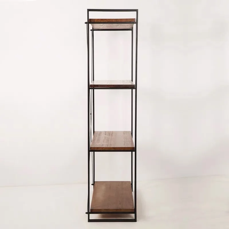 Trapezoidal wrought iron living room kitchen bedroom storage floor simple display multi-layer flower stand