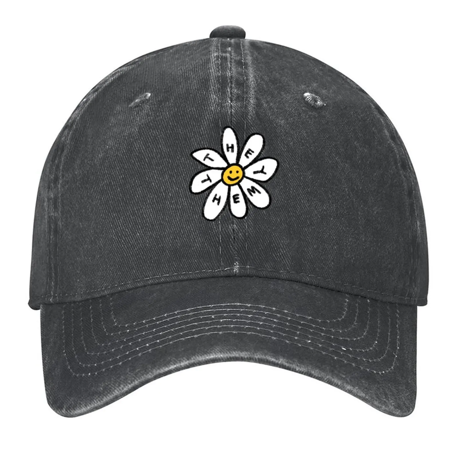 

They Them Daisy Baseball Cap hats on offer sun hat Sunhat Ball Cap Ladies Men's
