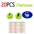 20 piezas de color chartreuse