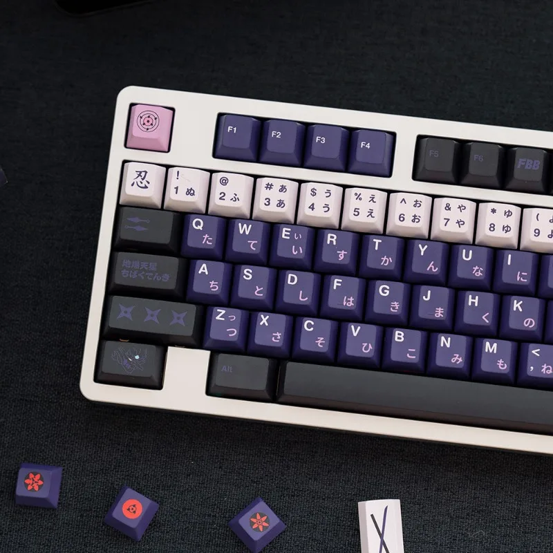 

FBB Purple Theme Keycaps Set Customized PBT Sublimation Cherry Profile Keyboard Cap for 145keys Mechanical Keyboard Accessories