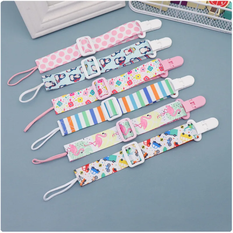 

Baby Pacifier Clip Chain Leash Strap Nipple Holder for Infant Feeding Adjust Ribbon Dummy Holder Soother Pacifier Clips