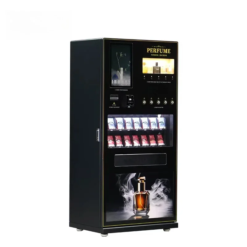 Popular wholesale shopping mall commercial street freestanding perfume spray sales perfume vending machine