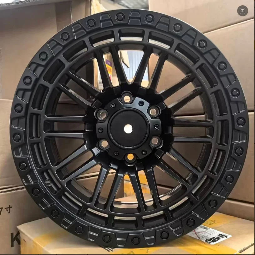17 Inch Multi Style Alloy Wheels Red/Black/Gunmetal/Bronze Machined/Beadlock Sport Car & Off Road 4x4 Pickup Multiple PCD Rims