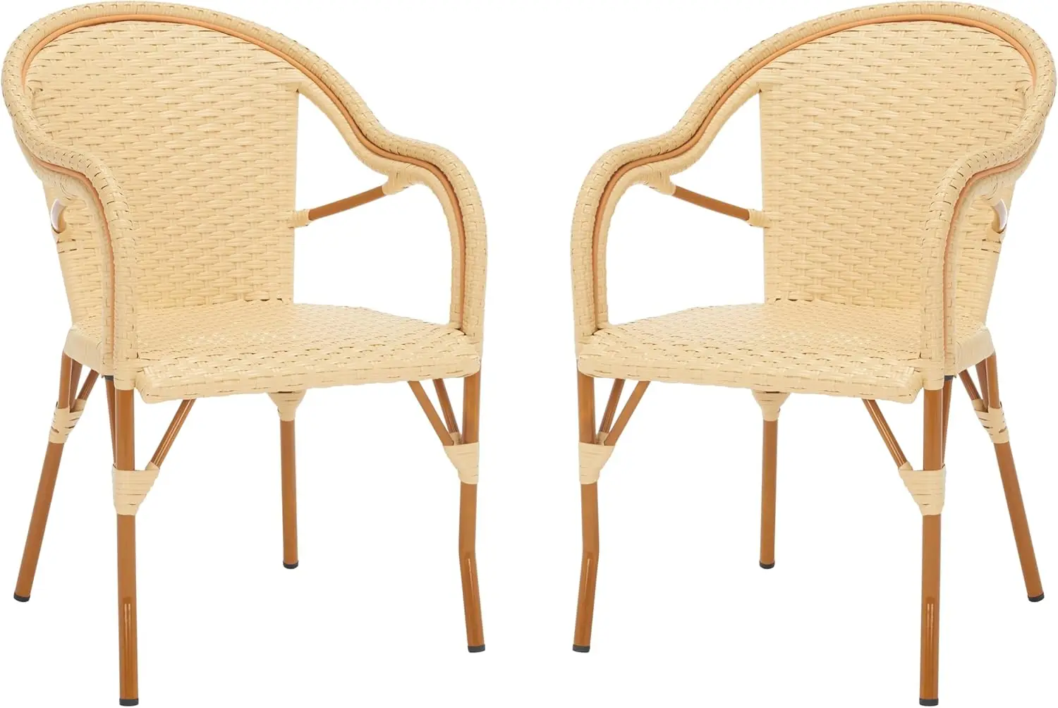 

Комплект из 2 кресел для улицы California Bistro Natural, высота сиденья 36 дюймов (полностью собранные)