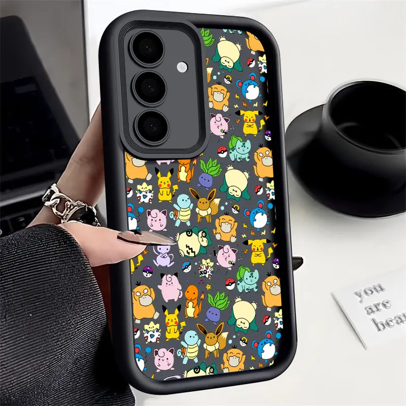 Cute Cartoon P-Pokemons S26 Ultra Case For Samsung Galaxy S26 S25 S24 S22 S23 Ultra S21 Plus S20 S25 FE Camera Protection Cover - view 5