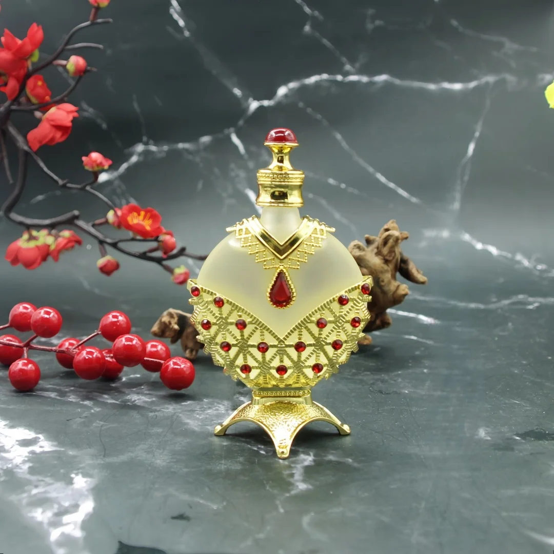 Óleo de perfume concentrado árabe dourado, perfumes árabes para mulheres, perfumes árabes, óleo de perfume de longa duração