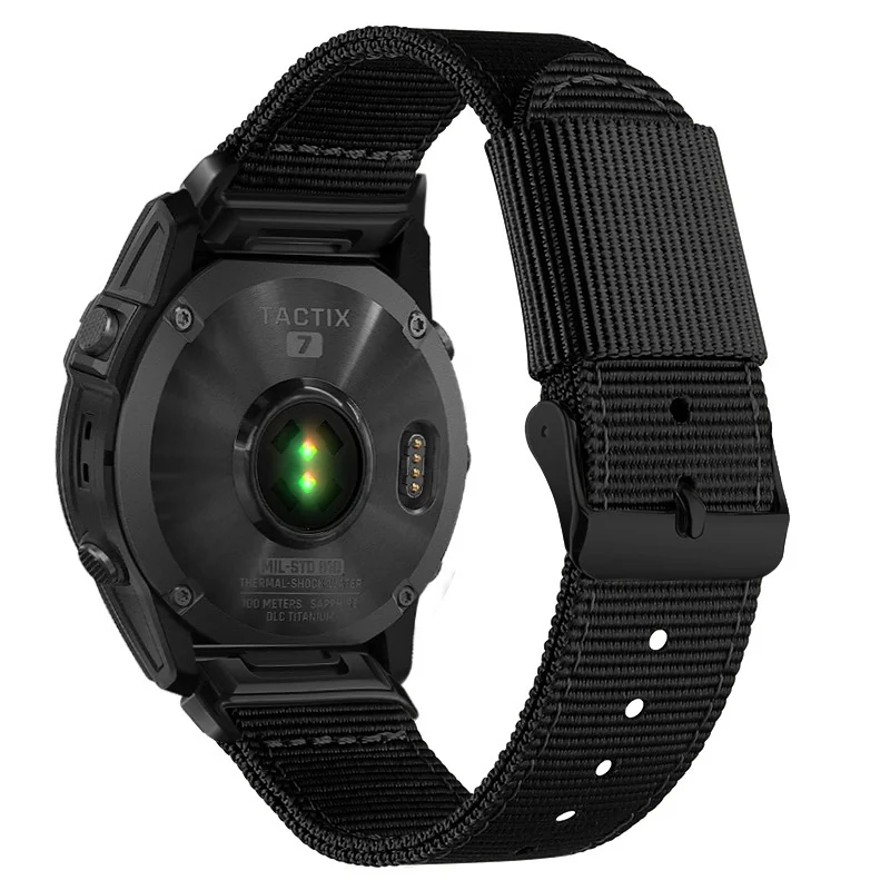 Nylon canvas Watch Band QuickFit 22mm 26mm For Garmin Epix Pro Gen 2 47mm 51mm/Fenix 7X 7 Pro/Quatix 6 6X 5X Strap Bracelet image 5
