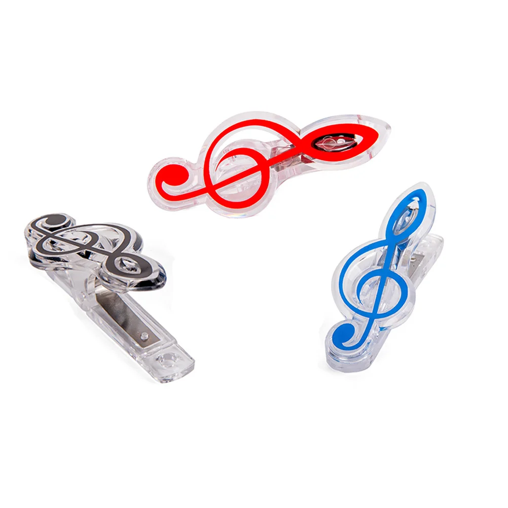 3pc Music Symbol Clip Plastic Mini Clothespins For Photo Paper Notes Decoration S Shape Stationery Supplies Office Binding view 2