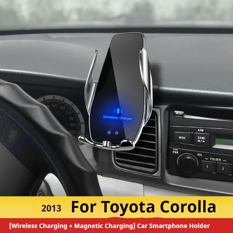 Suporte para celular para toyota corolla, carregador sem fio, suporte para telefones de carro, suporte para gps, 2013