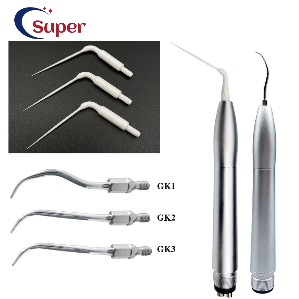 Dental air scaler handpiece activation irrigation KV air scaler perio scaling with GK1GK2GK3 tips teeth whitening pen