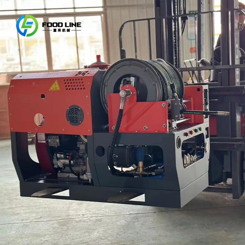 Customized drain jetting machine sewer flusher van install configuration complete hose for municipal pipeline service teams