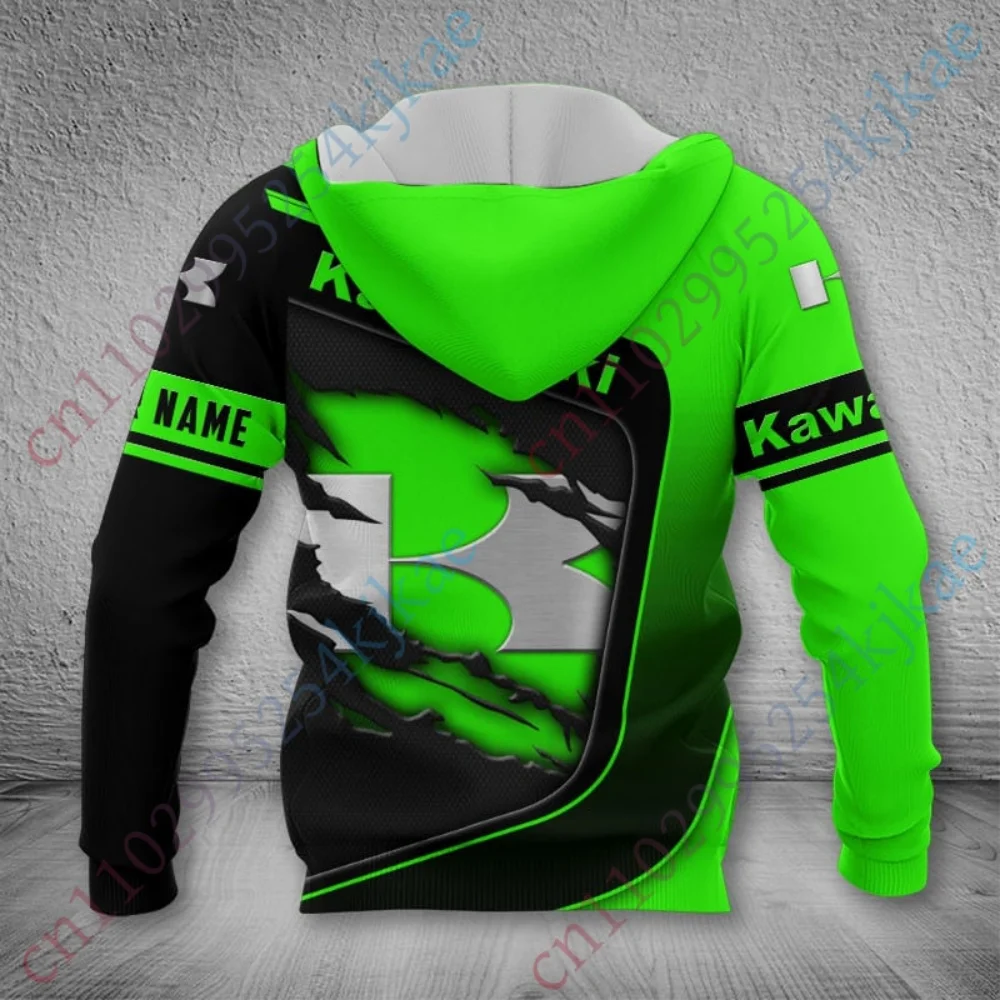 Sudaderas con capucha Kawasaki para hombre, ropa deportiva Harajuku, ropa de calle informal, jersey Unisex de manga larga, Sudadera con capucha de Anime Unisex