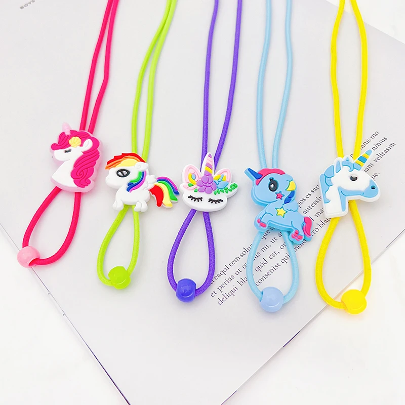 Cartoon Nylon Elastic Glasses Chain For Child Eyewear Cord Kids Glasses Neck Strap Eyeglass Holder Band Strap pony