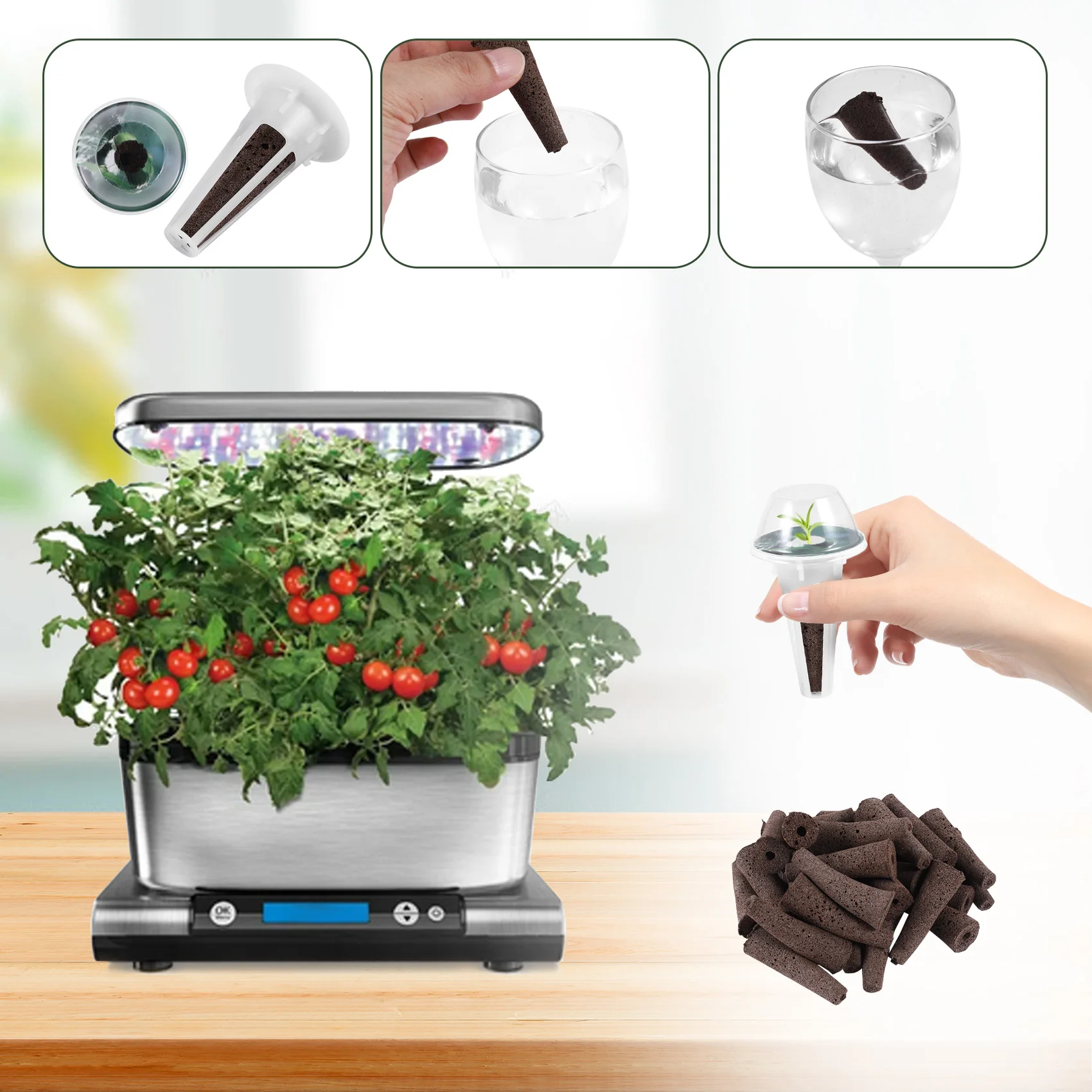 

-Набор стручков для семян ABHW, садовый гидропоника для системы выращивания, комплект стручков для растений, сменные аксессуары для сада