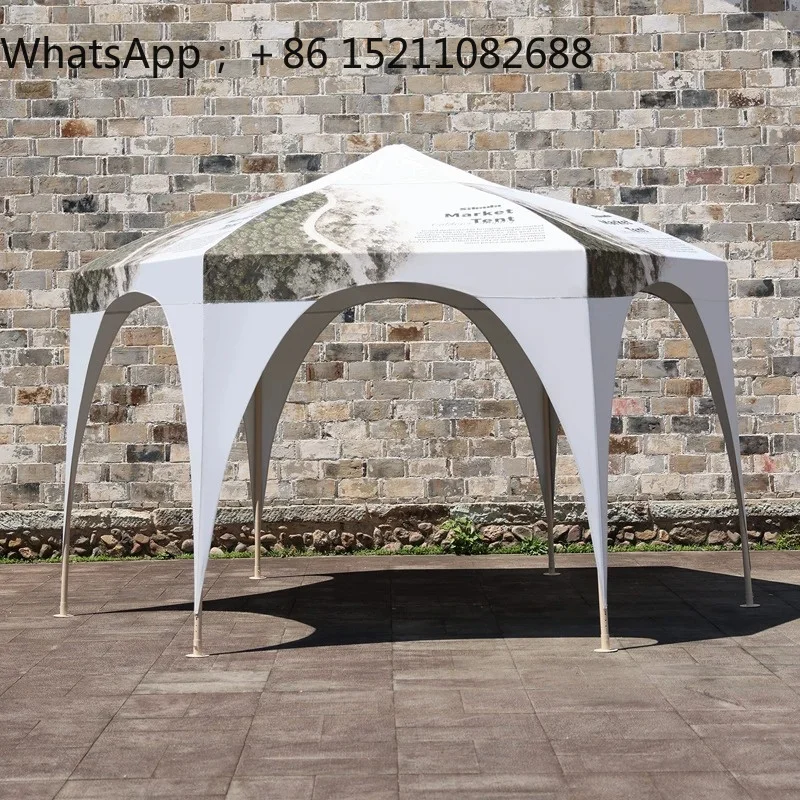 LLY Outdoor Awning Courtyard Villa Garden Leisure Hexagonal Tent Camping Equipment Advertising Event Tent
