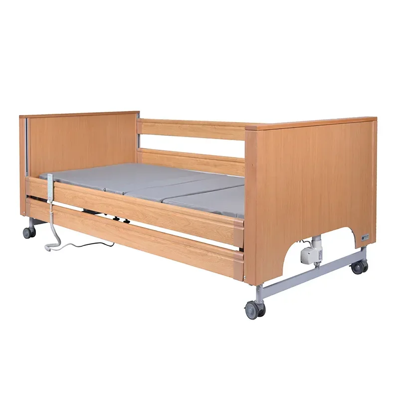 

In Stock Electric Home Care Nursing Bed Electric Folding Nursing Home Care Bed 5 Function Wood Nursing Care Patient Bed