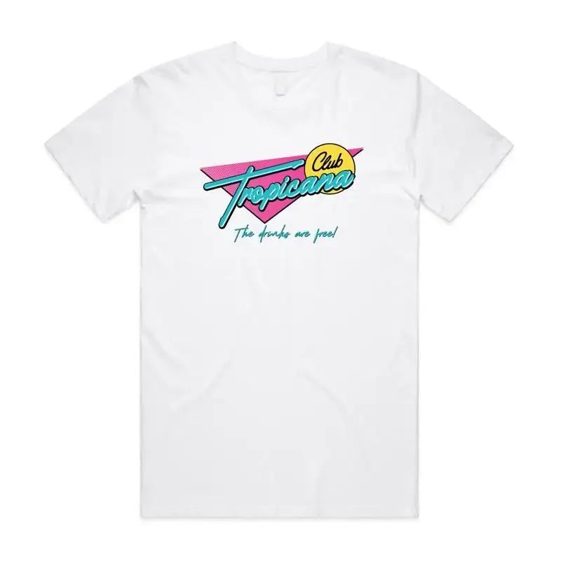 Club Tropicana T Shirt Funny 80'S Fancy Dress Party Retro Music George Neon