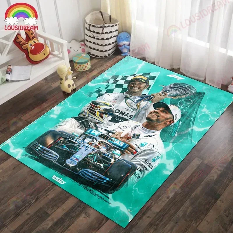 

Lewis Hamilton Carpet F1 Racing Car Home Decor Rug Play Mats Decor Bedroom Carpets Child Play Lounge Area Rugs Dining Table Mat