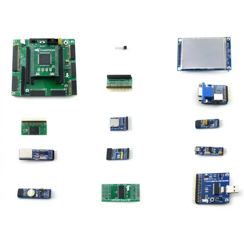 

OpenEP4CE6-C Package A, ALTERA Development Board，EP4CE6E22C8N Development Board FPGA learning board