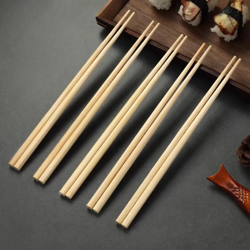 Natural Nan Bamboo Pointed-Tip Chopsticks Premium Household 