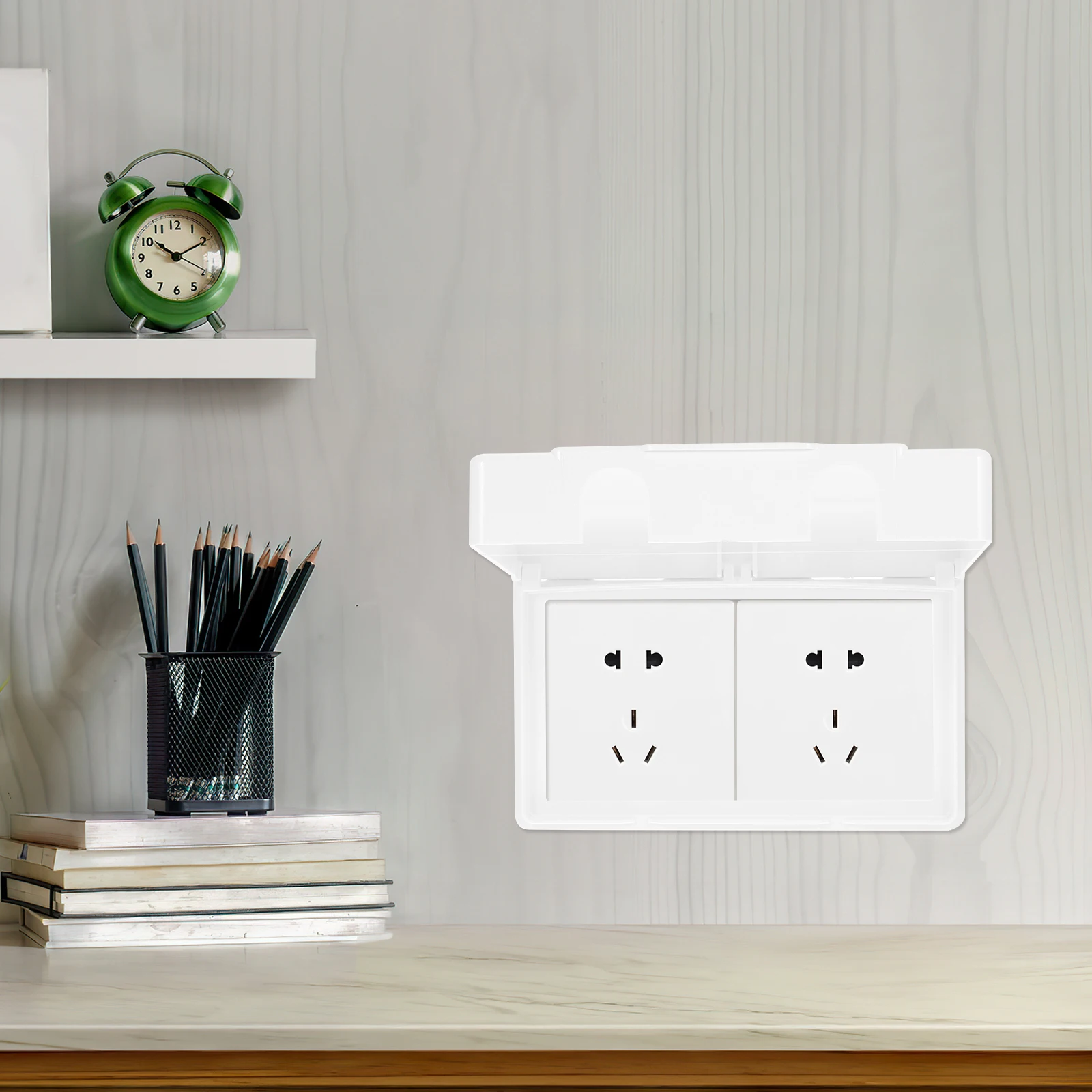 

Weatherproof Outlet Exterior Electrical Box Outdoor Receptacle Protector Wall Mount Waterproof Socket Cover No Drill