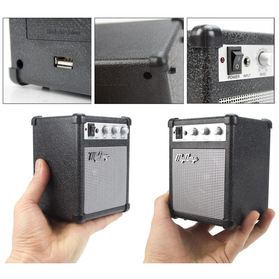 JEAmplifier-Mini haut-parleur audio haute fidélité, ampli portable, stéréo basse, rétro cimetière