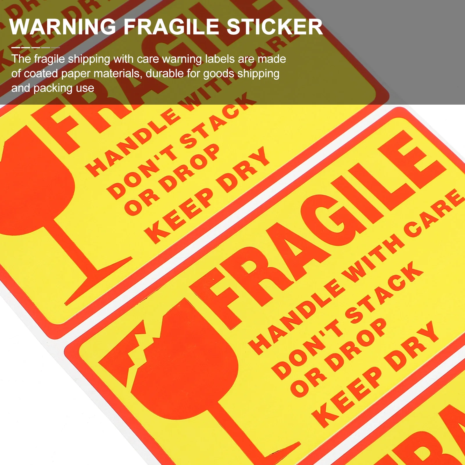 

Fragile Warning Stickers Handle Care Shipping Decals Packing Labels Adhesive Tags Folder Labels Office Supplies