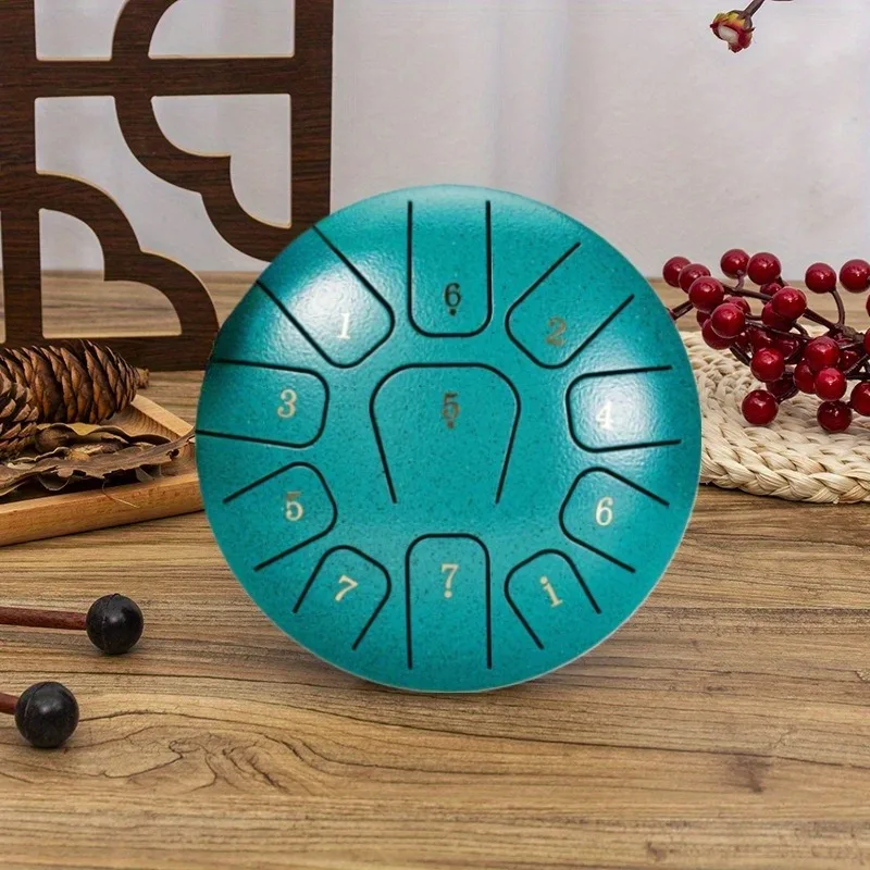6-inch 11-tone Tongue-shaped Steel Drum, The Ethereal Drum Is A Yoga Meditation Percussion Instrument Suitable for Beginners