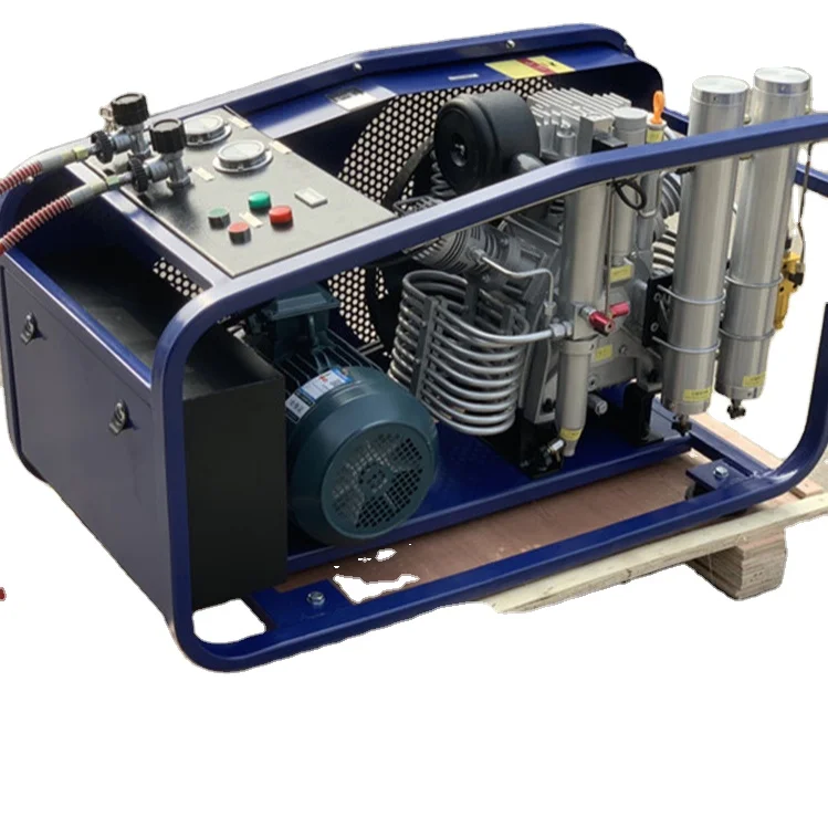 Huayan factory HY-W300 air-cooling 3-stages 300L/min 300bar high pressure air compressor pump