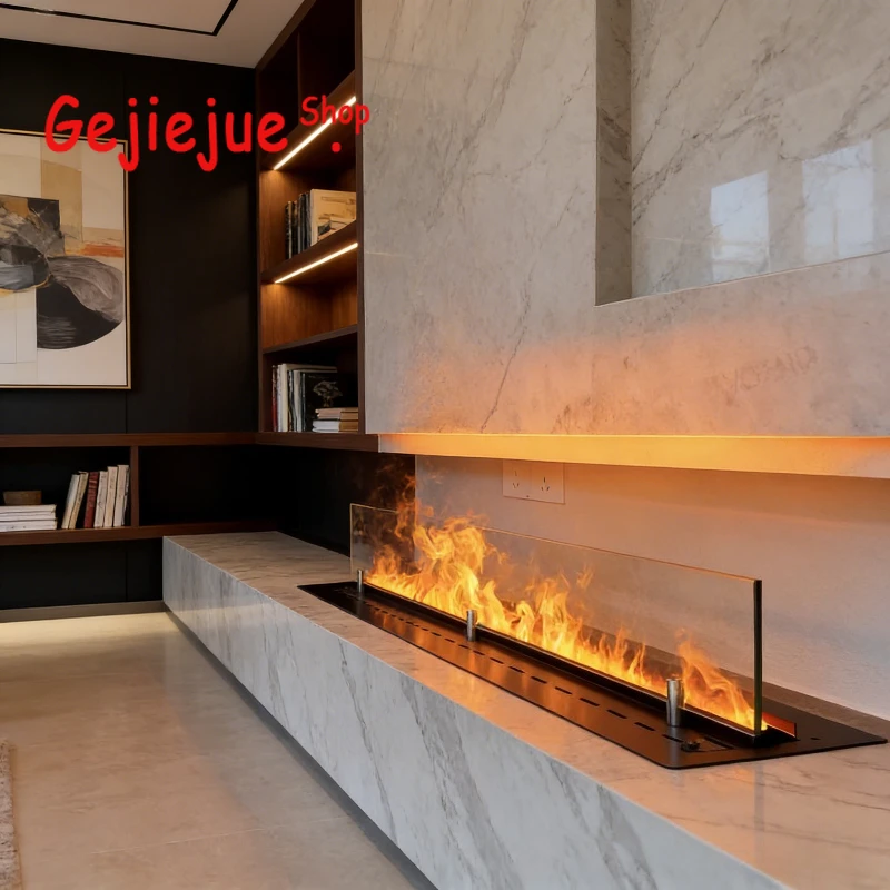 

Smart Water Vapor Fireplace 3D Interior Decoration Home Living Room Bedroom Decor Safe Electric Mist Fog Fireplace for Apartment