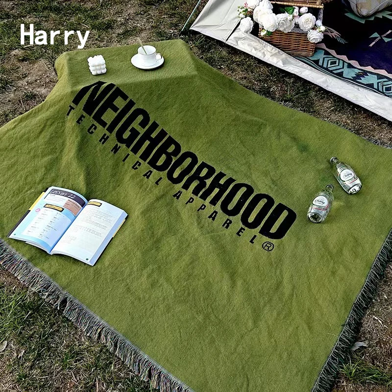 

Green Picnic Camping Mat Dining Table Bedroom Decoration Carpet Bohemian Dustproof Rugs Easy Clean Blanket Portable Beach Mats