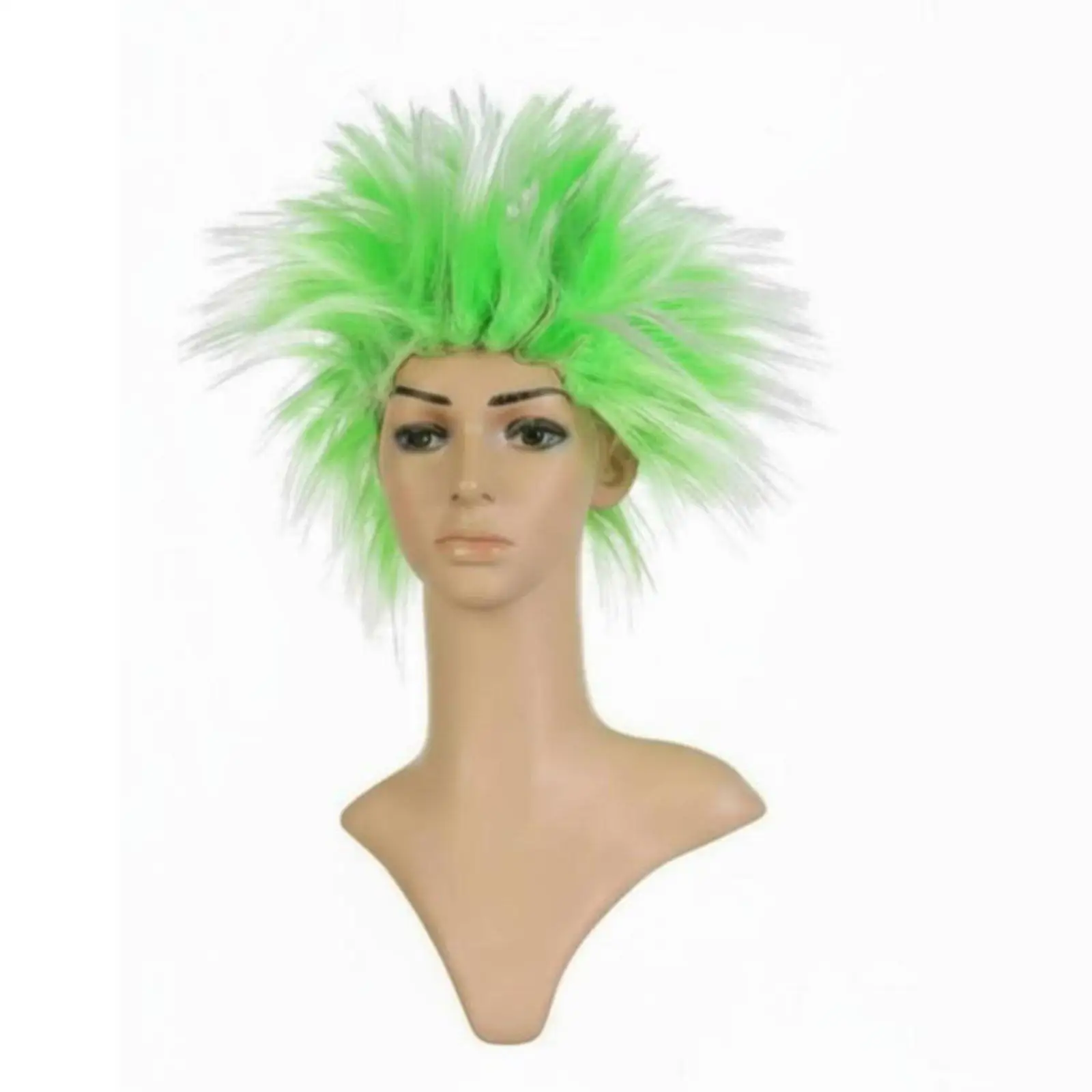Cockscomb Design Party Wig Vivid Multicolor Synthetic Hair for Themed Parties Cosplay and Performances