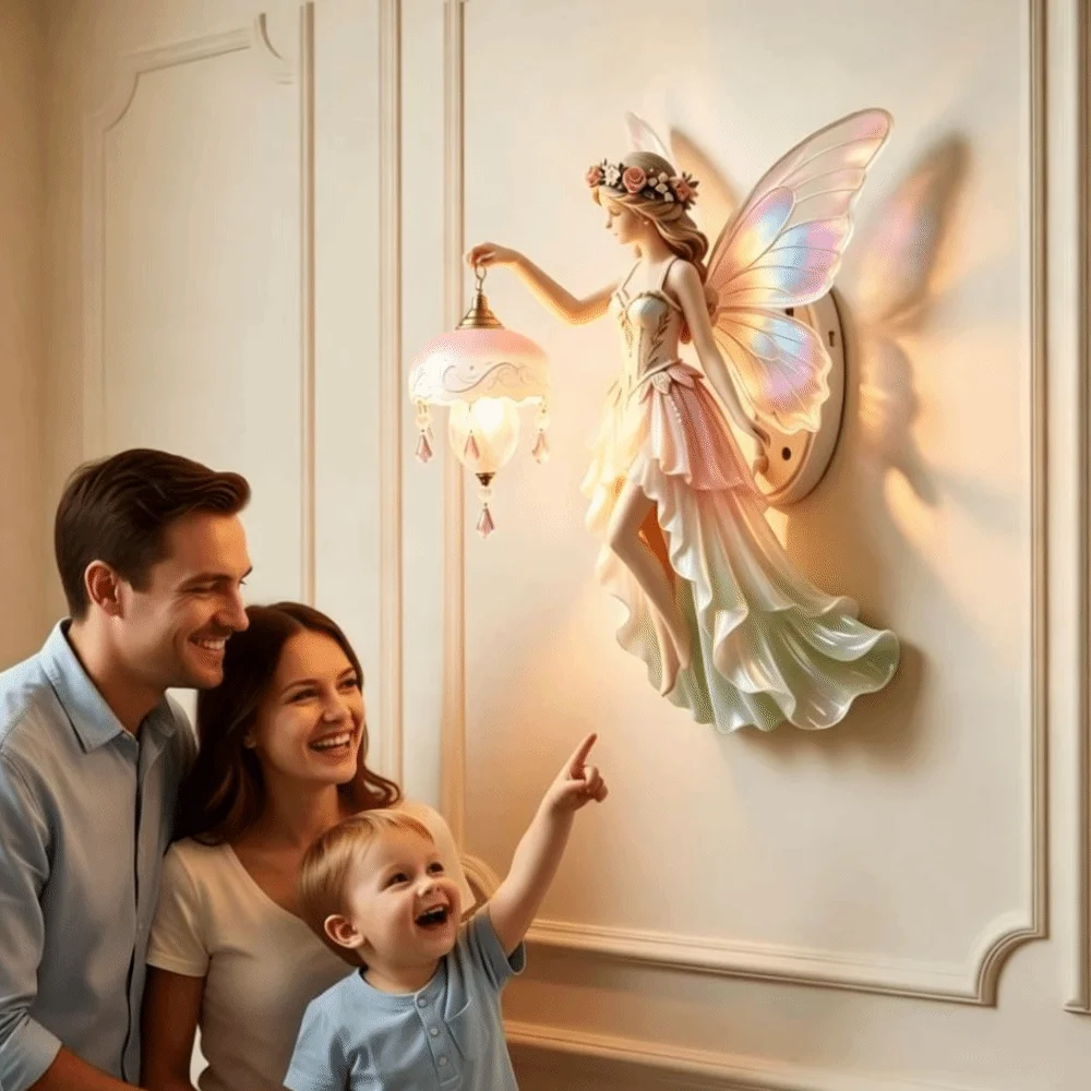 Nordic Style Vintage Wall Lamp Battery-powered Dreamy Night Light Mini Lamp Romantic Fairy Wall Lamp Home Decoration