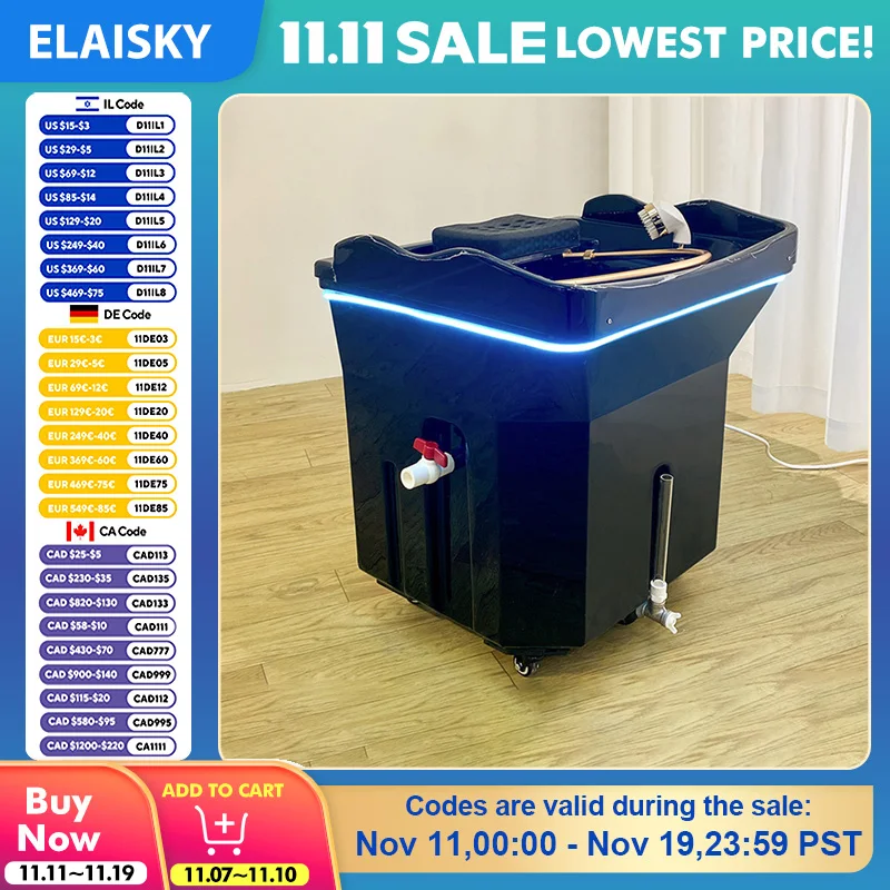 

Hair Washing Bed Free Water Pipe Water Head Instrument Barber Shop Beauty Salon Ear Picking Mobile Head Hair Washing Fumigation