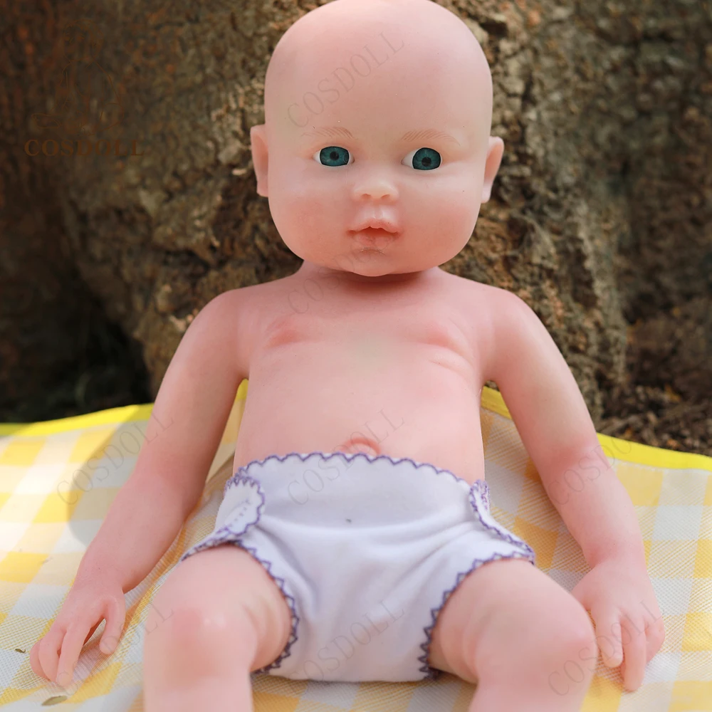 

COSDOLL New Beby Doll 46cm 2.65kg Full Body Silicone Reborn Baby Dolls Realistic Handmade Waterproof Soft Skin Touch Toy Gift