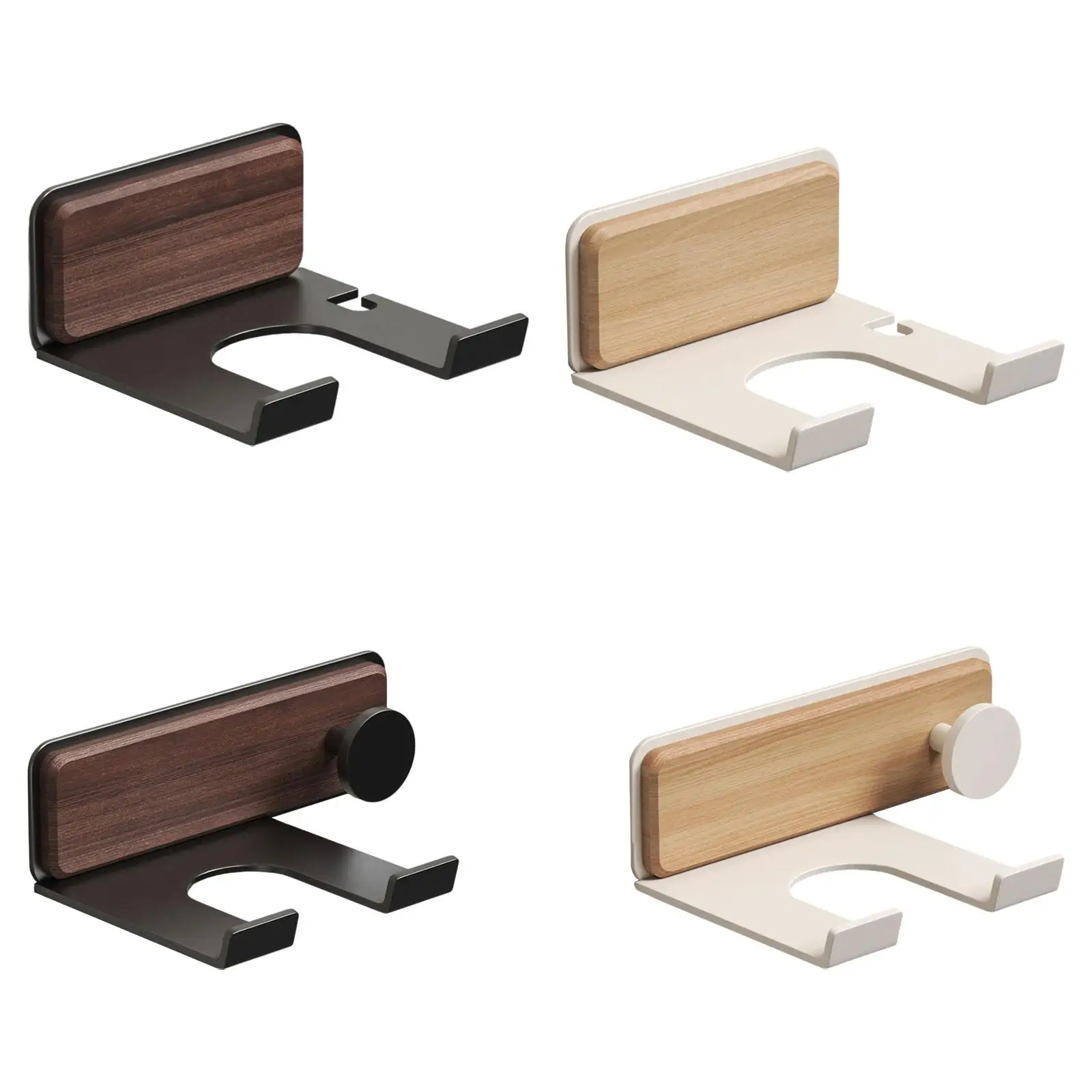 Hair Dryer Stand Holder Storage Rack Bathroom Space Saving Storage Organizer Rack Wall Mounted Multipurpose Blow Dryer Hanger